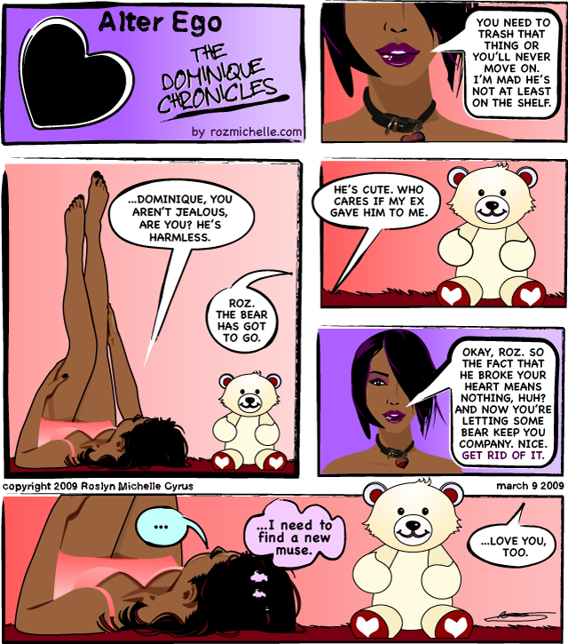 rozmichelle and Dominique Rose argue about Simba The Bear.