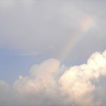A rainbow shines over Havana