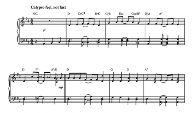 “Linstead Market” (Music Notes)