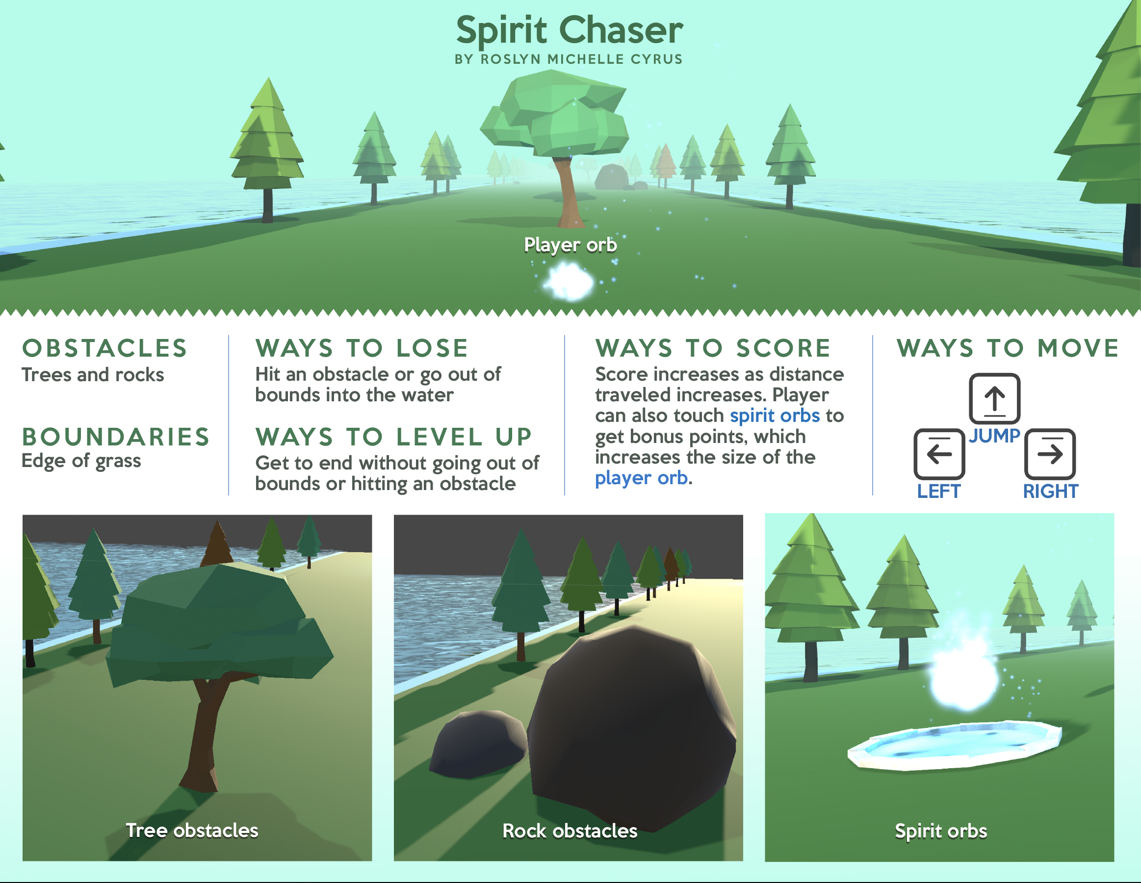 Spirit Chaser One Page Design